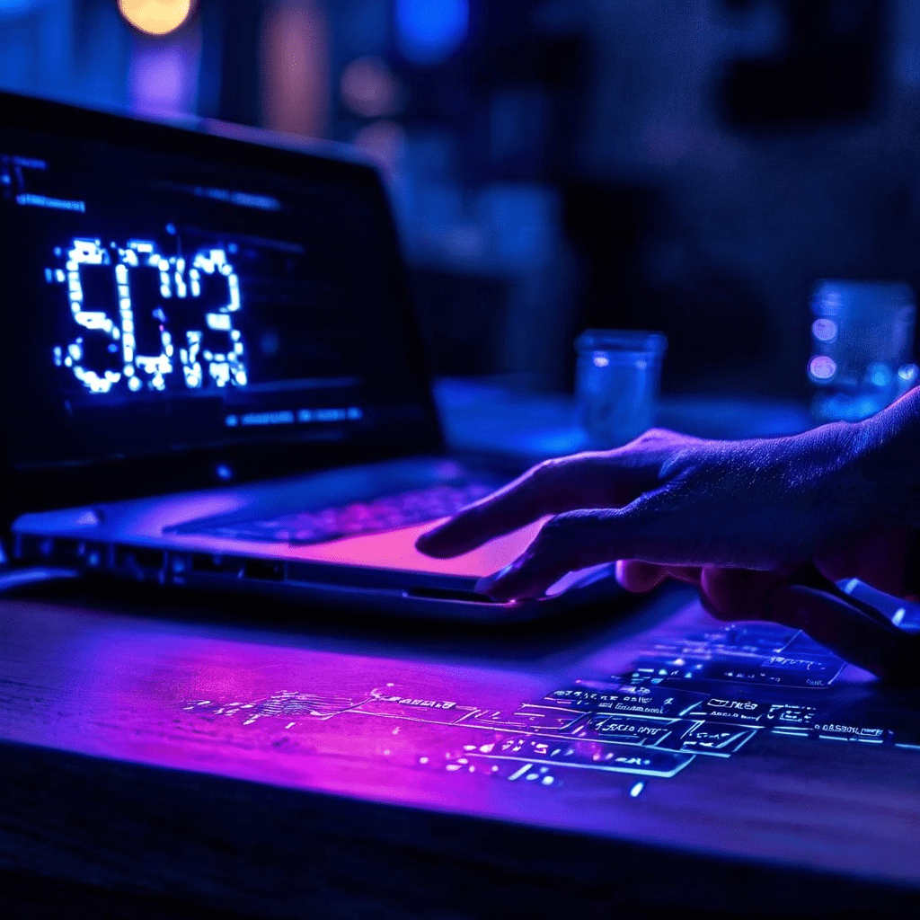 사용자가 서비스 이용약관 동의 버튼 위에 마우스 커서를 올려놓고 망설이는 순간을 포착한 이미지로, 화면에는 중요한 결정을 앞두고 남은 시간을 알리는 5초 카운트다운 타이머가 강조되어 있습니다.