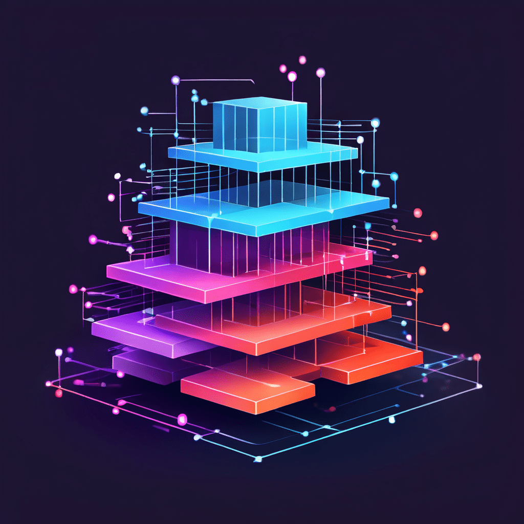 계층적 API 구조를 시각화한 다이어그램으로 데이터 수집, 처리, 실행의 세 가지 모듈이 화살표로 연결되어 데이터 흐름과 시스템 아키텍처를 명확히 보여줍니다.