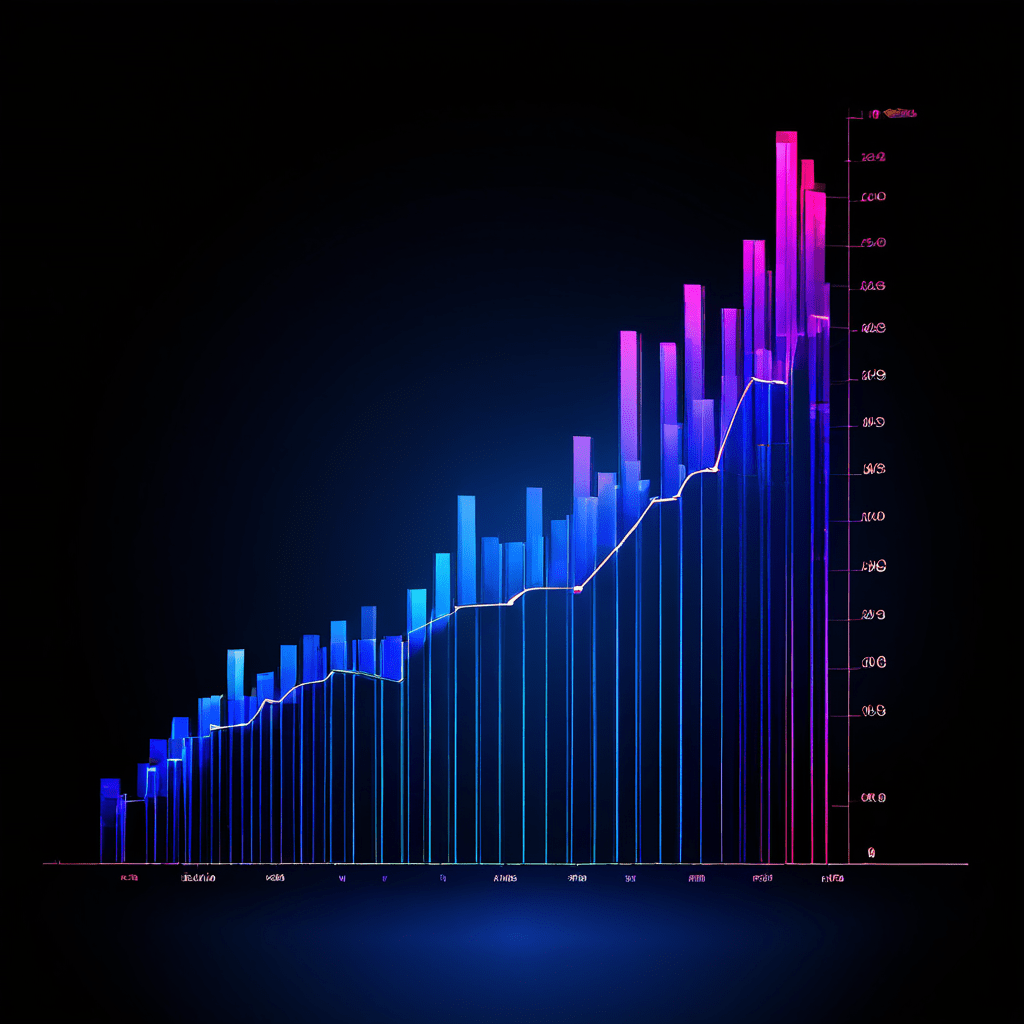 통계적 오류를 설명하는 이미지로, 과장된 축척과 확대된 퍼센트 숫자로 실제 효과는 그림자 속 작은 막대로 가려진 허위 그래프를 보여줍니다.
