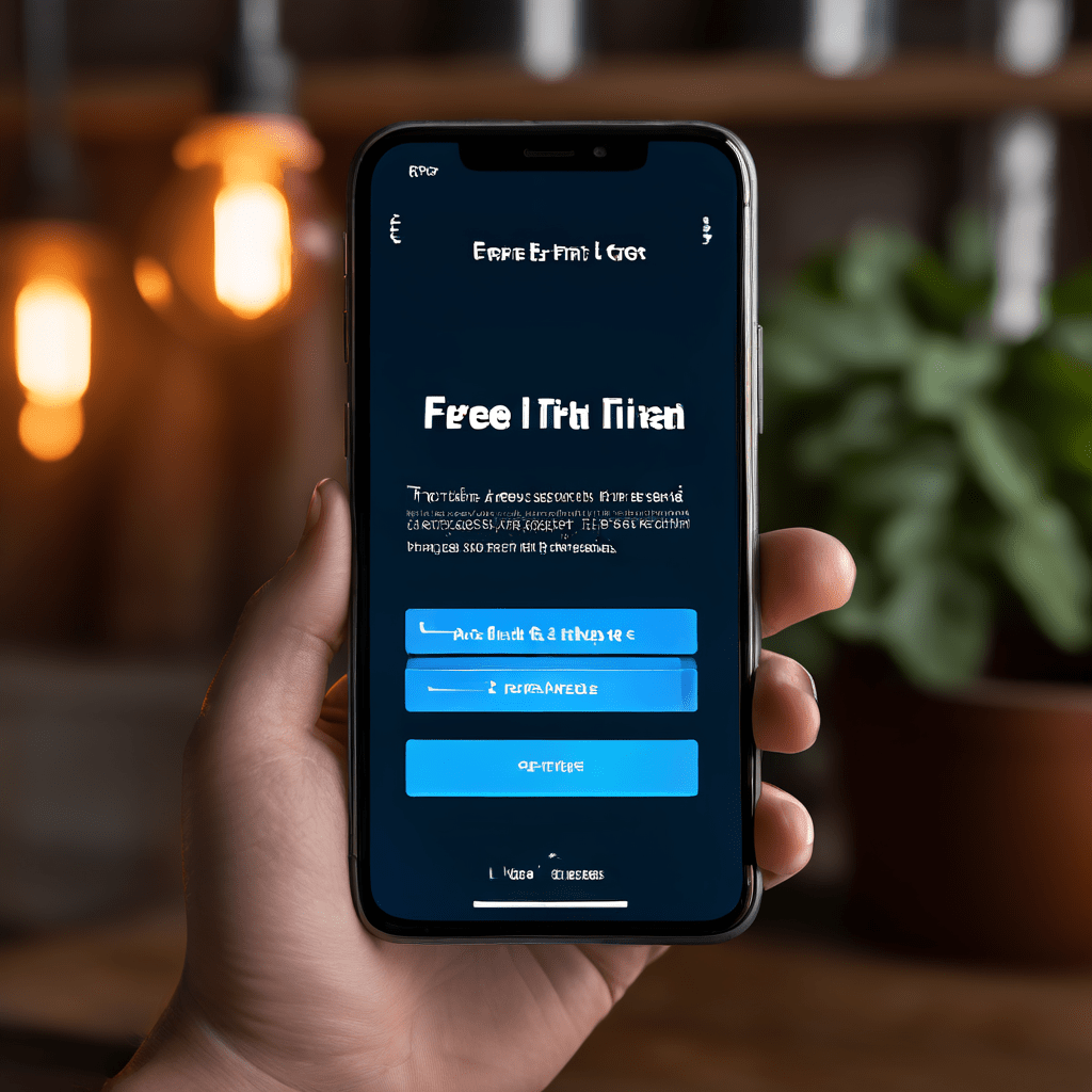 스마트폰 화면에서 무료 체험 버튼 아래 작은 글씨로 숨겨져 빛나는 자동 갱신 조항이 명시된 약관을 보여주며, 무료 체험 유도 후 발생할 수 있는 예상치 못한 구독 갱신의 위험을 경고하는 이미지입니다.