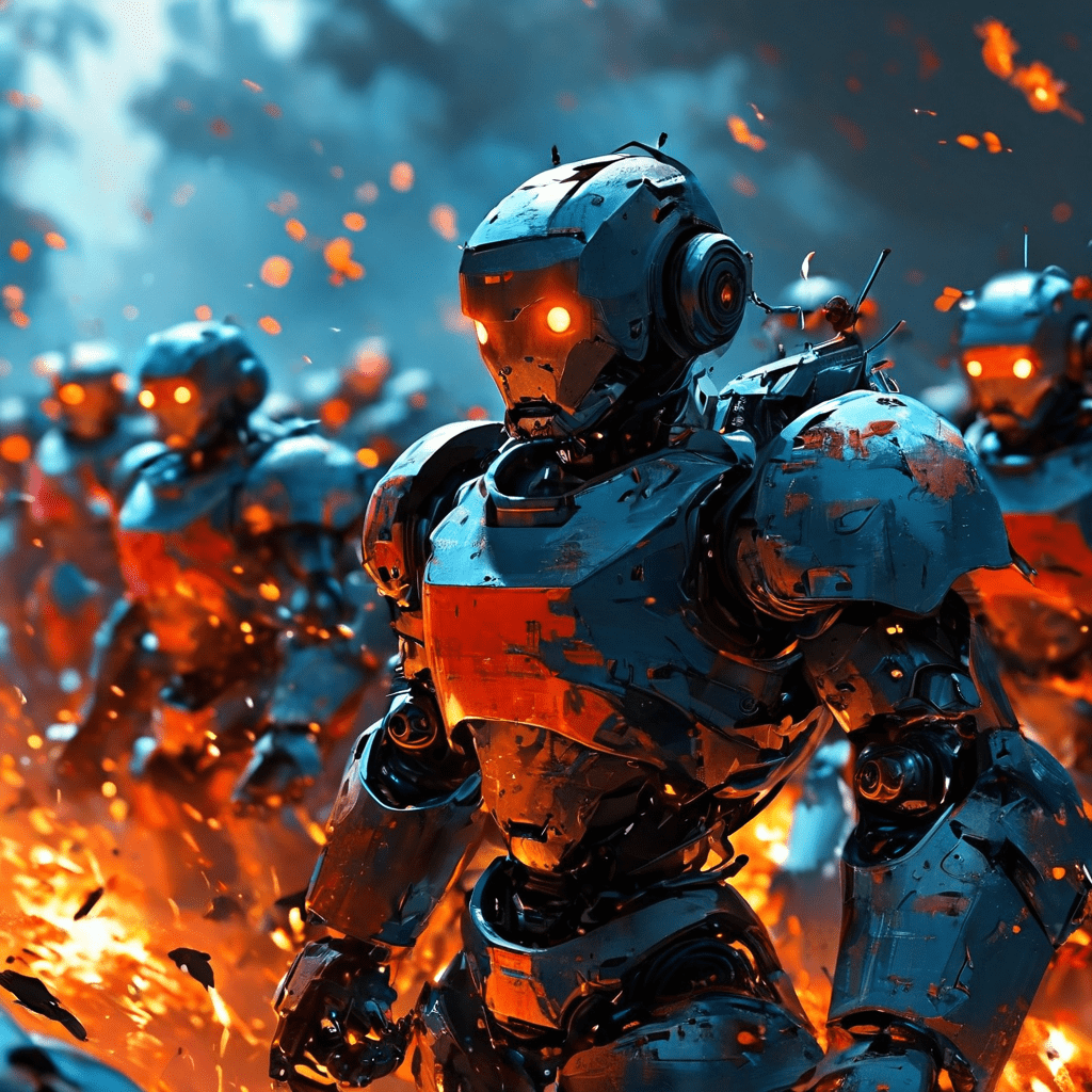 자동화된 봇들이 강좌와 티켓 등록을 위해 몰려들고 방어용 방화벽 및 보안 알고리즘과 충돌하는 디지털 전장의 모습을 상징적으로 표현한 이미지입니다.